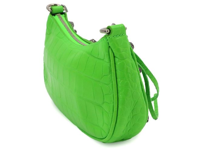Borsa 2-Way Balenciaga Le Cagole Mini Verde - vista 4