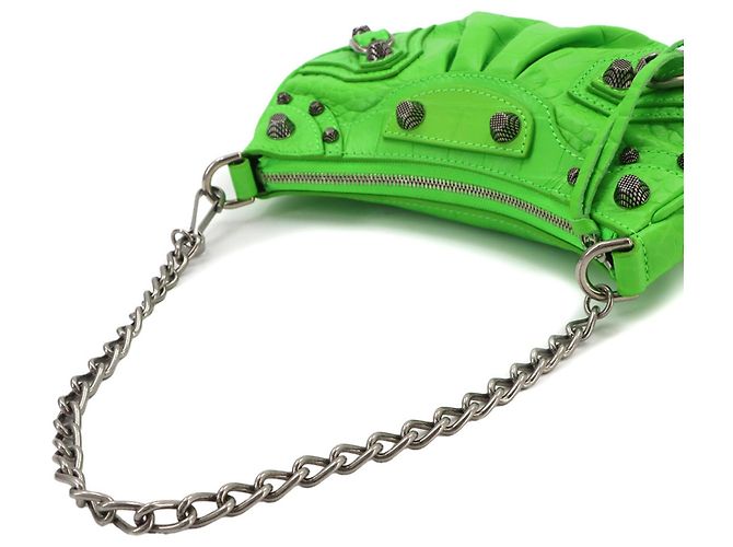 Borsa 2-Way Balenciaga Le Cagole Mini Verde - vista 6