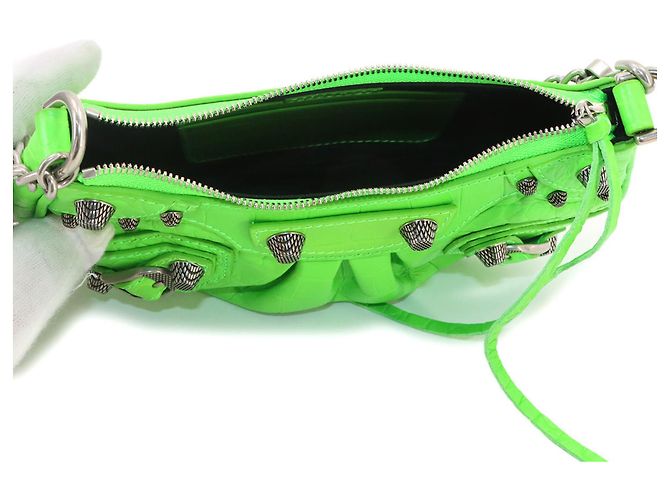 Borsa 2-Way Balenciaga Le Cagole Mini Verde - vista 7