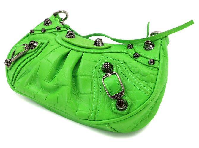 Borsa 2-Way Balenciaga Le Cagole Mini Verde - vista 9