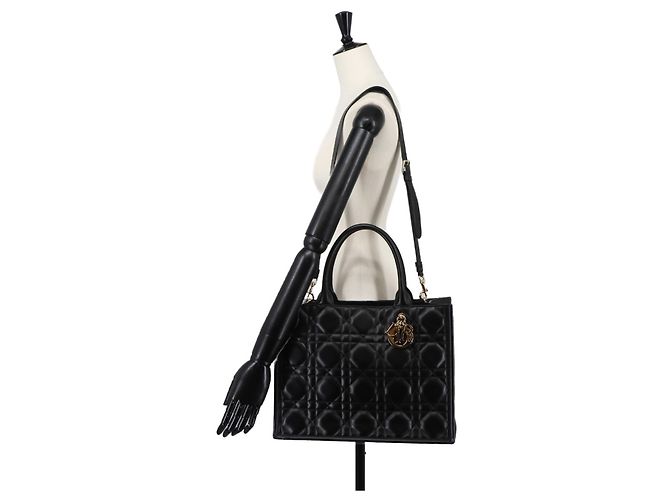 Borsa Book Tote Christian Dior Medium Nero - vista 10