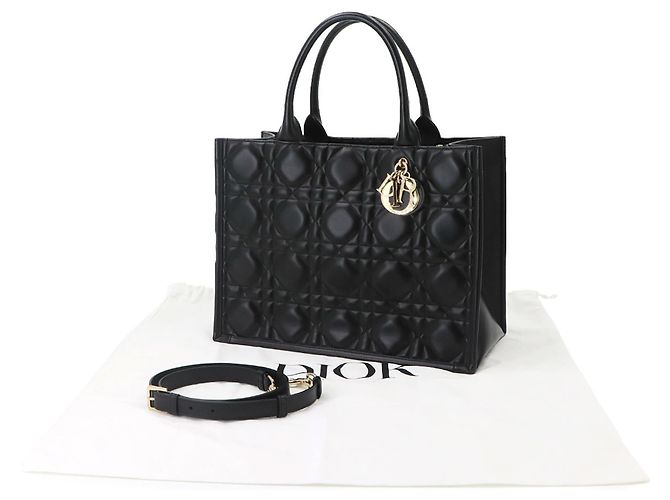 Borsa Book Tote Christian Dior Medium Nero - vista 2