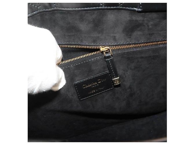 Borsa Book Tote Christian Dior Medium Nero - vista 8