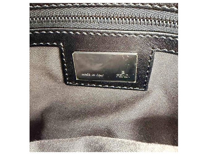 Borsa a spalla Fendi Zucchino Mamma Baguette Nero - vista 7
