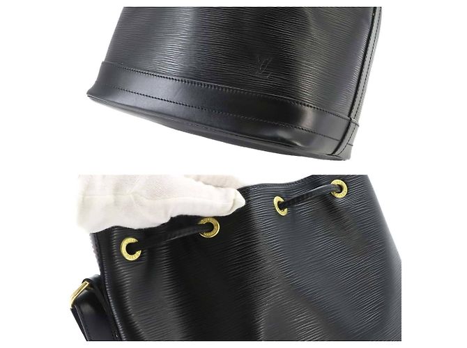 Borsa a tracolla Louis Vuitton Epi Noe Nero - vista 9