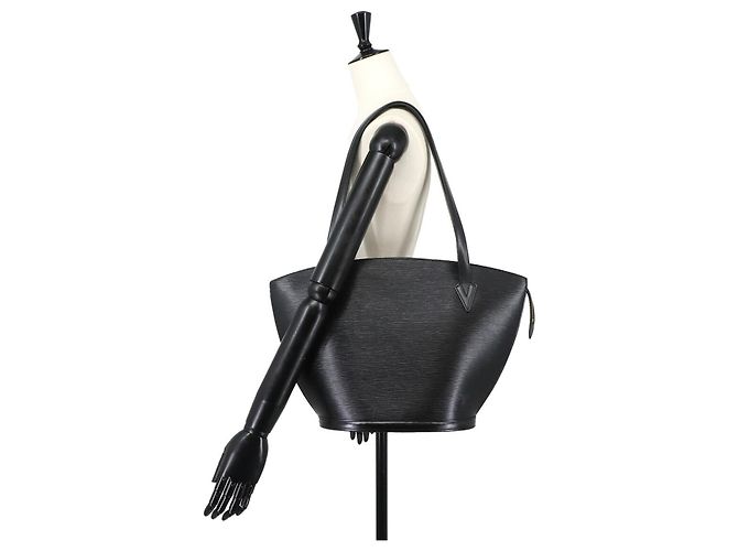 Borsa Tote Louis Vuitton Epi Saint Jacques Nero - vista 10