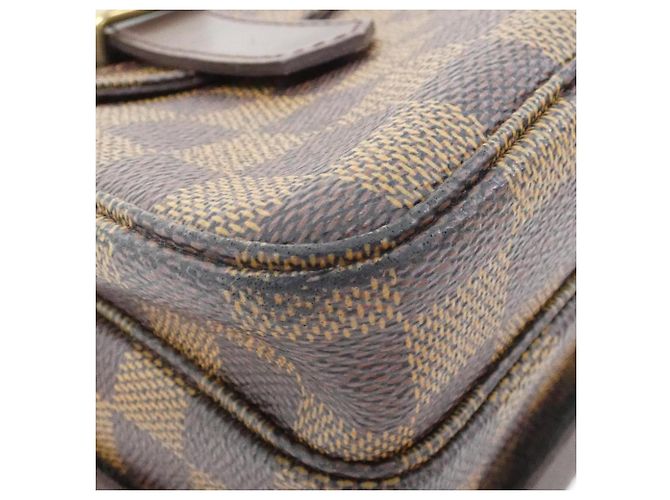 Borsa a tracolla Louis Vuitton Damier Broadway Marrone - vista 3