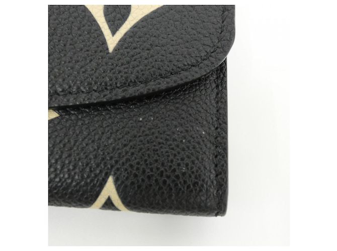 Louis Vuitton Bicolor Monogram Empreinte Portefeuille Emilie Wallet Nero Beige - vista 4
