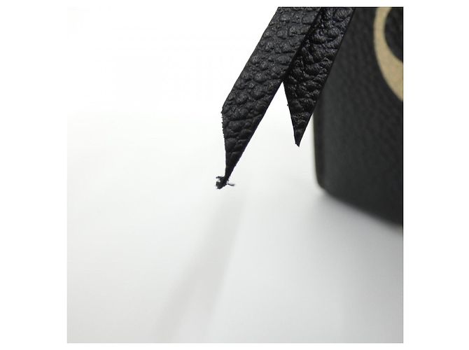 Louis Vuitton Bicolor Monogram Empreinte Portefeuille Emilie Wallet Nero Beige - vista 6