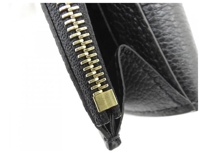 Louis Vuitton Bicolor Monogram Empreinte Portefeuille Emilie Wallet Nero Beige - vista 7