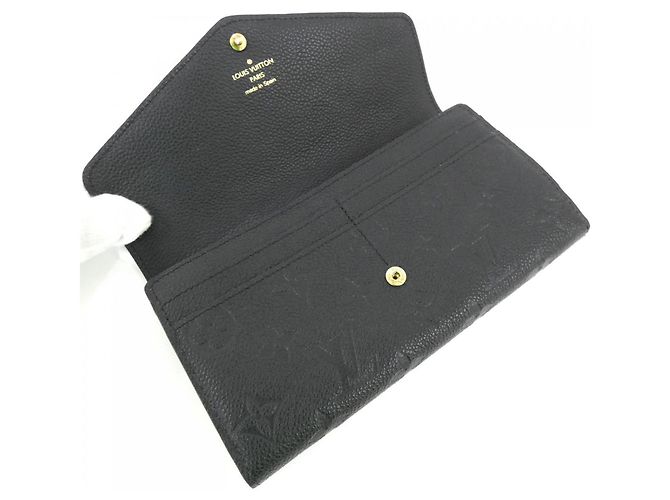Louis Vuitton Monogram Empreinte Portefeuille Sarah Wallet Noir - vue 4