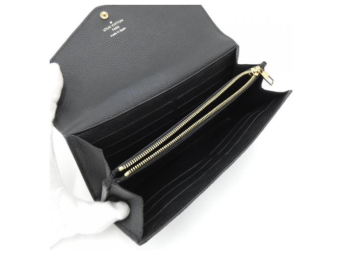 Louis Vuitton Monogram Empreinte Portefeuille Sarah Wallet Noir - vue 6