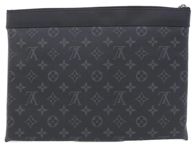 Louis Vuitton Monogram Eclipse Pochette Discovery Nero - vista 2