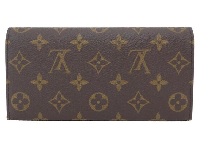 Louis Vuitton Monogram Portefeuille Emilie Wallet Marrone - vista 2
