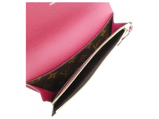 Louis Vuitton Monogram Portefeuille Emilie Wallet Marrone - vista 4