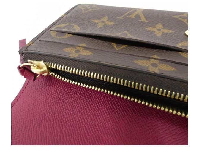 Louis Vuitton Monogram Portefeuille Emilie Wallet Marrone - vista 5