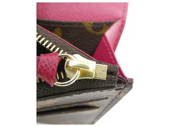 Louis Vuitton Monogram Portefeuille Emilie Wallet Marrone - vista 6