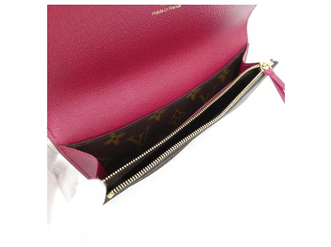 Louis Vuitton Monogram Portefeuille Emilie Wallet Castaño - vista 4