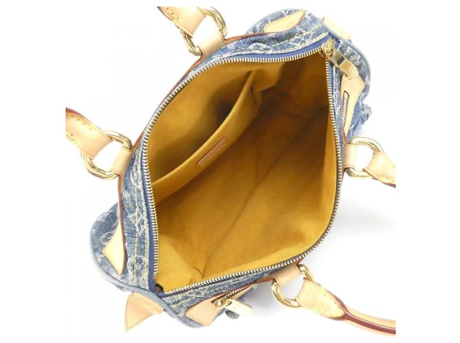 Borsa Louis Vuitton Monogram Denim Neo Speedy Blu - vista 10