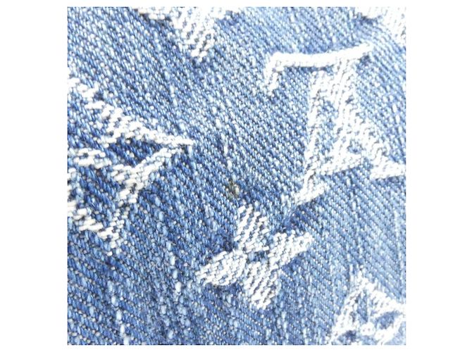 Borsa Louis Vuitton Monogram Denim Neo Speedy Blu - vista 4