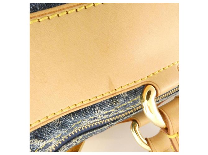 Borsa Louis Vuitton Monogram Denim Neo Speedy Blu - vista 5