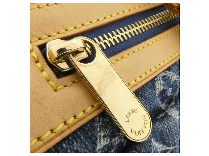 Borsa Louis Vuitton Monogram Denim Neo Speedy Blu - vista 6