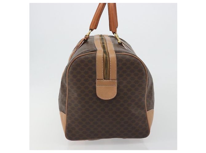 Céline Celine Vintage Duffle Macadam Coated Canvas Large Marrone - vista 3