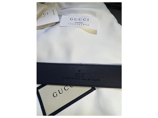 Cintura Gucci GG Marmont Marrone Monogramma - vista 4