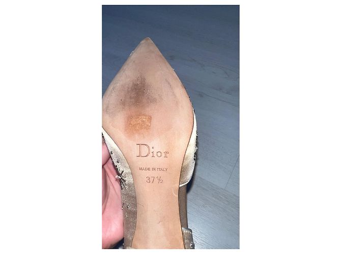 Décolleté D'Orsay decorate Dior D'oro - vista 4