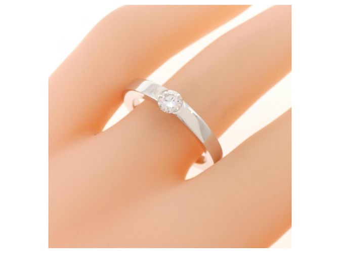 Anillo Alianza de Oro Blanco Cartier - vista 5
