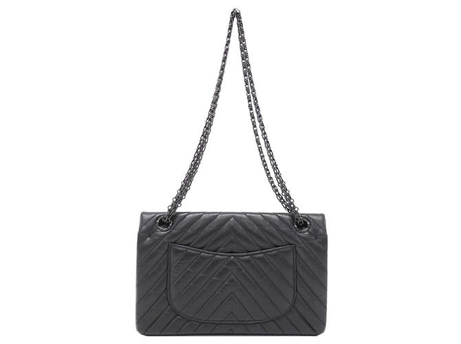 Borsa a tracolla Chanel 37586 in pelle di vitello nera Nero - vista 2