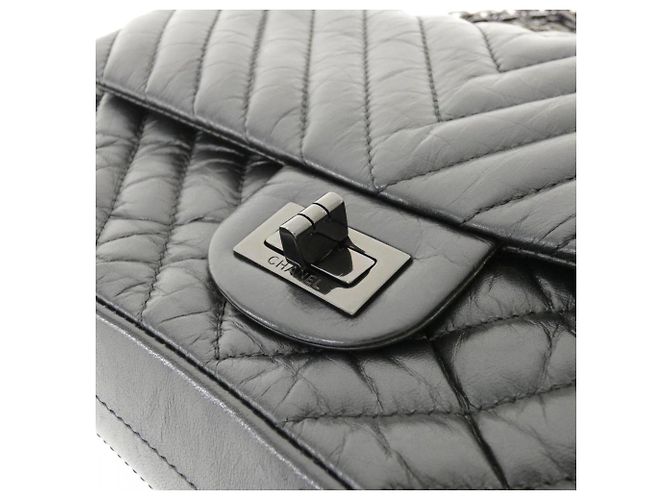 Borsa a tracolla Chanel 37586 in pelle di vitello nera Nero - vista 4