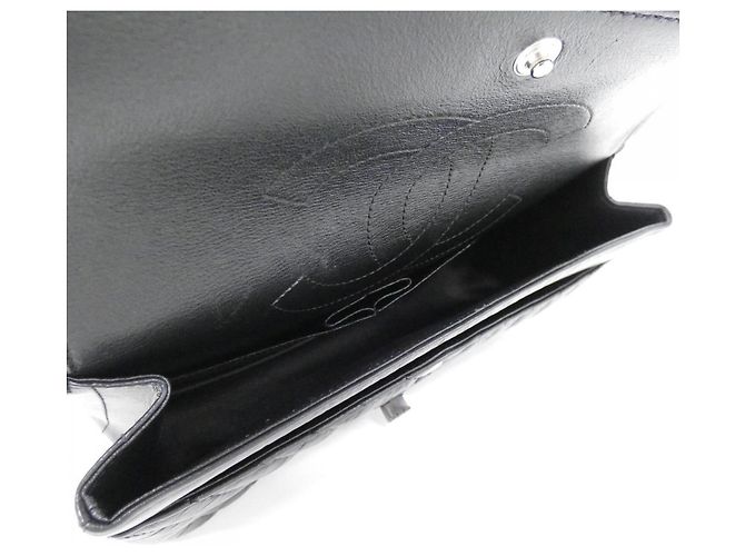 Borsa a tracolla Chanel 37586 in pelle di vitello nera Nero - vista 6