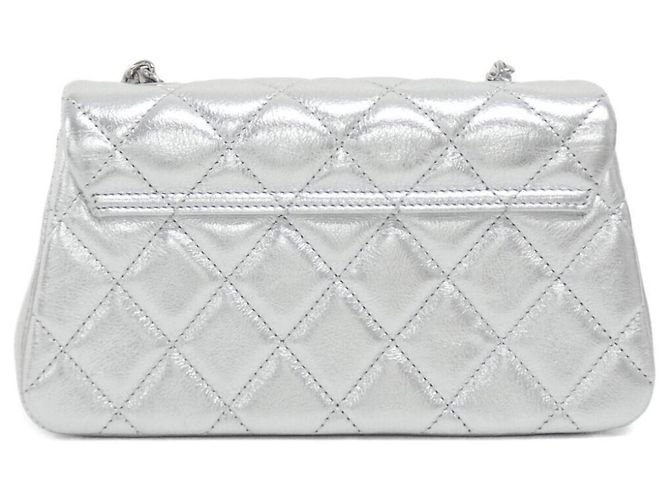 Borsa Chanel AP4592 in pelle argento - vista 2