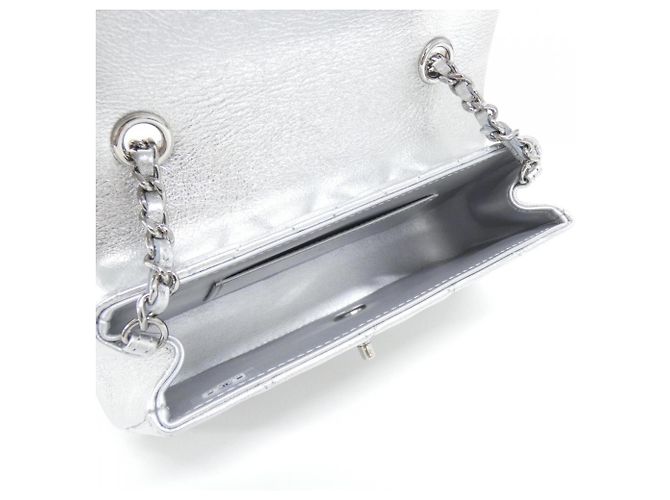 Borsa Chanel AP4592 in pelle argento - vista 6
