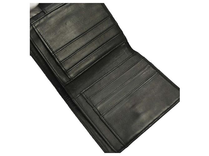 Chanel Envelope Gusset Chevron Lambskin Long Nero - vista 3