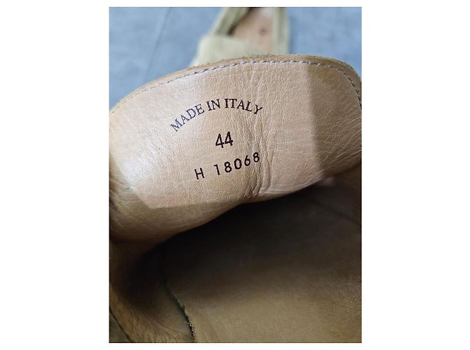 Mocassini Loro Piana Summer Walk in camoscio beige - vista 11