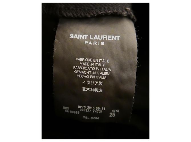 Vaqueros Skinny Negros Saint Laurent - vista 6
