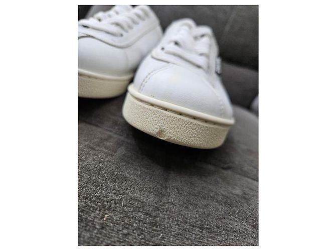 Sneakers Chanel in pelle bianca Bianco - vista 10