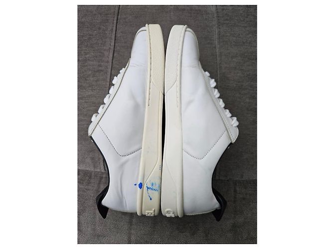 Sneakers Chanel in pelle bianca Bianco - vista 7