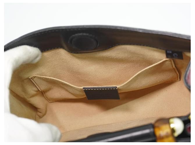 Gucci Nymphaea Top Handle Leather Small Nero - vista 4