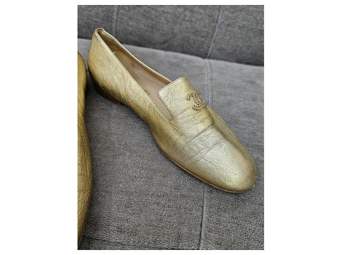 Ballerine Chanel CC Logo D'oro - vista 12