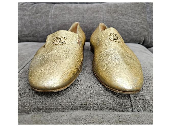 Ballerine Chanel CC Logo D'oro - vista 2