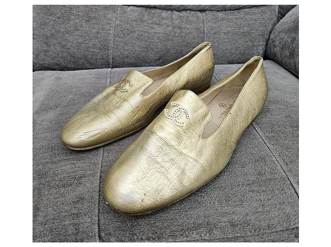 Ballerine Chanel CC Logo D'oro - vista 3
