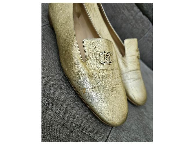 Ballerine Chanel CC Logo D'oro - vista 9
