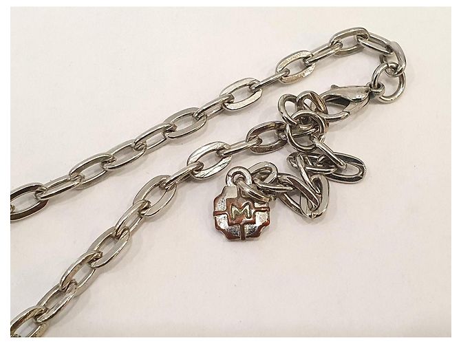 Autre Marque Collana Vintage MONET con pendenti geometrici D'oro Marrone scuro Verde scuro - vista 9