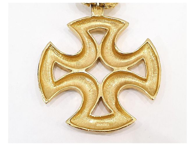 Autre Marque Collana Croce Monet Paladin - Book Piece D'oro - vista 12
