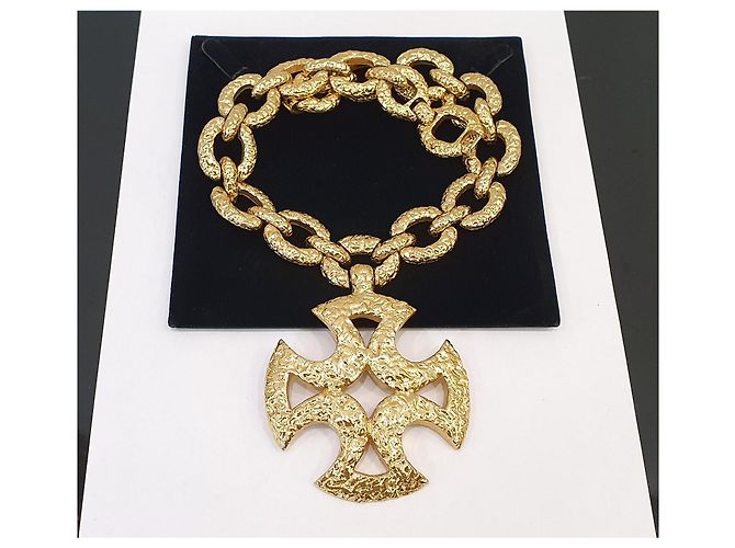 Autre Marque Collana Croce Monet Paladin - Book Piece D'oro - vista 6