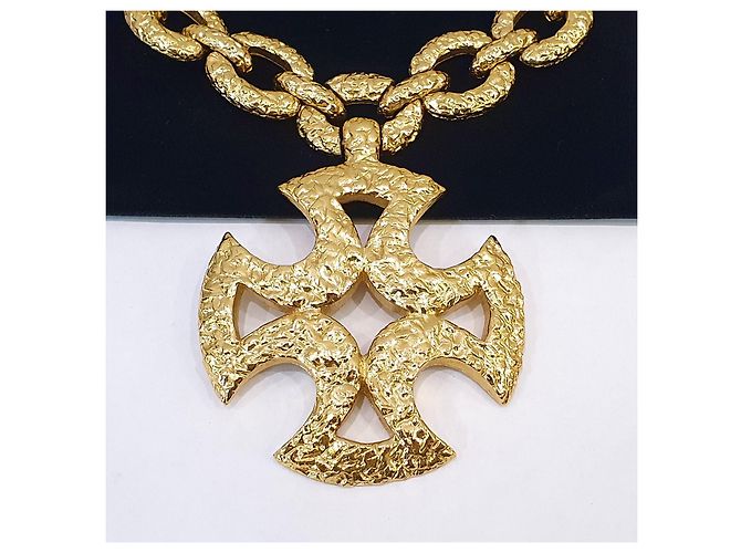 Autre Marque Collana Croce Monet Paladin - Book Piece D'oro - vista 7
