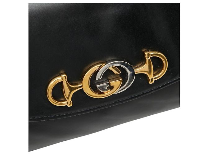 Borsa a tracolla con catena Gucci Zumi Nero - vista 8